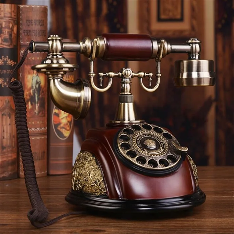 Antique Fixed telephone Rotary Dial old fashioned telephone/Hands-free/backlit version touch dial Caller ID Line phone 7