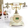 White Antique Telephone Corded Landline Home Phones Vintage Classic Ceramic Home Telephone Antique Home Office Art Shops Gift 1